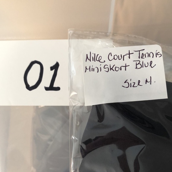 Nike Court Tennis mini Skort Vintage Blue Size M - Picture 9 of 9